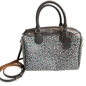 COACH Mini Bennett Floral Coated Canvas Satchel Purse F59445 NWOT Preppy